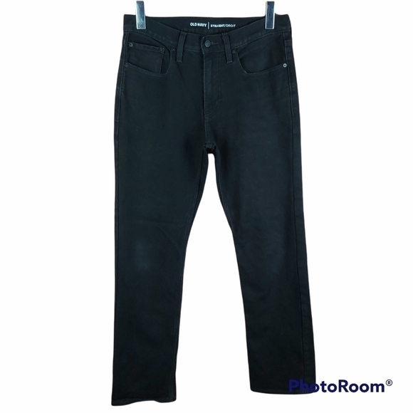 𝅺📣2/40$📣 OLD NAVY straight leg black men's  jeans size 30 - Picture 1 of 9